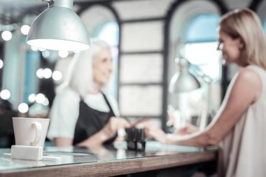 Seçici odak bir çay Kupası