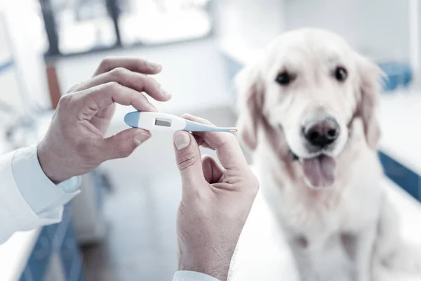 Selective focus of a special thermometer — Stock Photo, Image