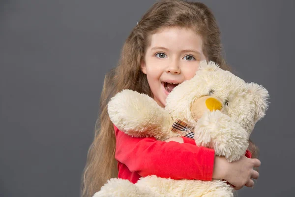 Happy delighted girl feeling excited — Stock Photo, Image