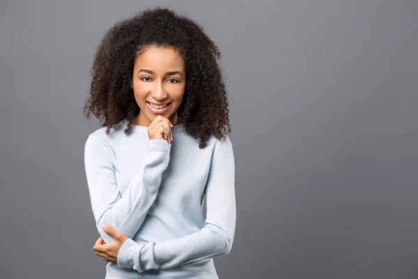 Nice beautiful woman smiling to you — Stock Photo, Image