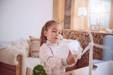 Ev modeli seyir hoş heyecanlı kız