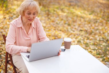 Arkadaşına mesaj yazan ilgili bir bayan.