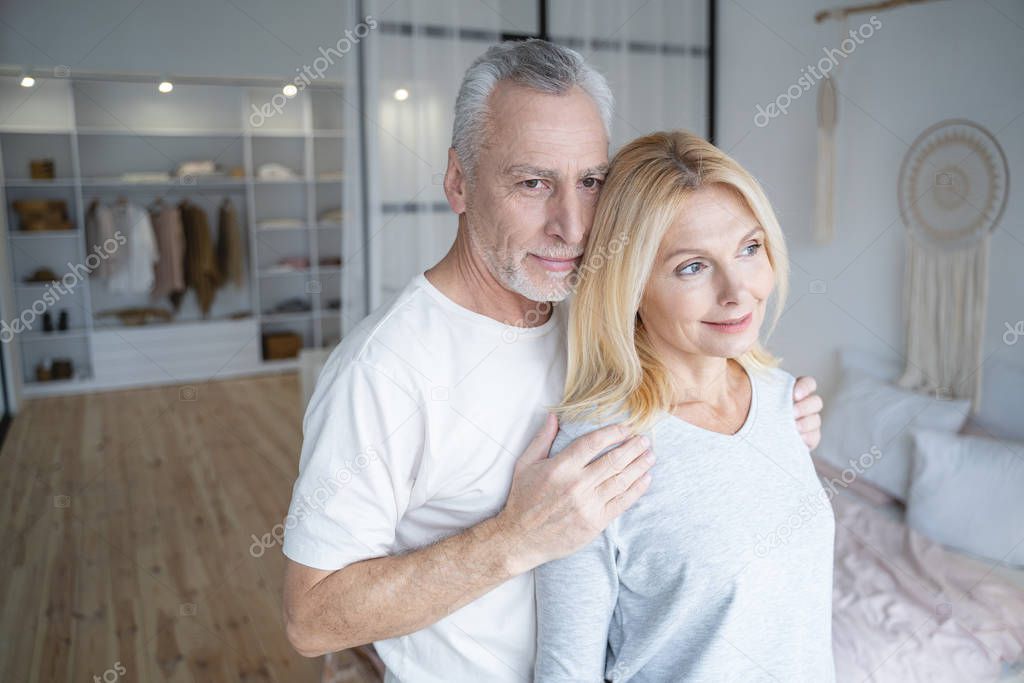 Good to be at home with significant other stock photo