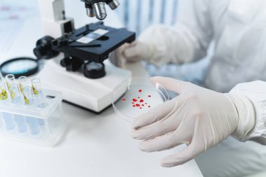 Close up of professional practitioner that doing expertise