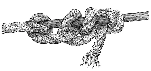 Sketsa fragmen dari tali-temali — Stok Foto