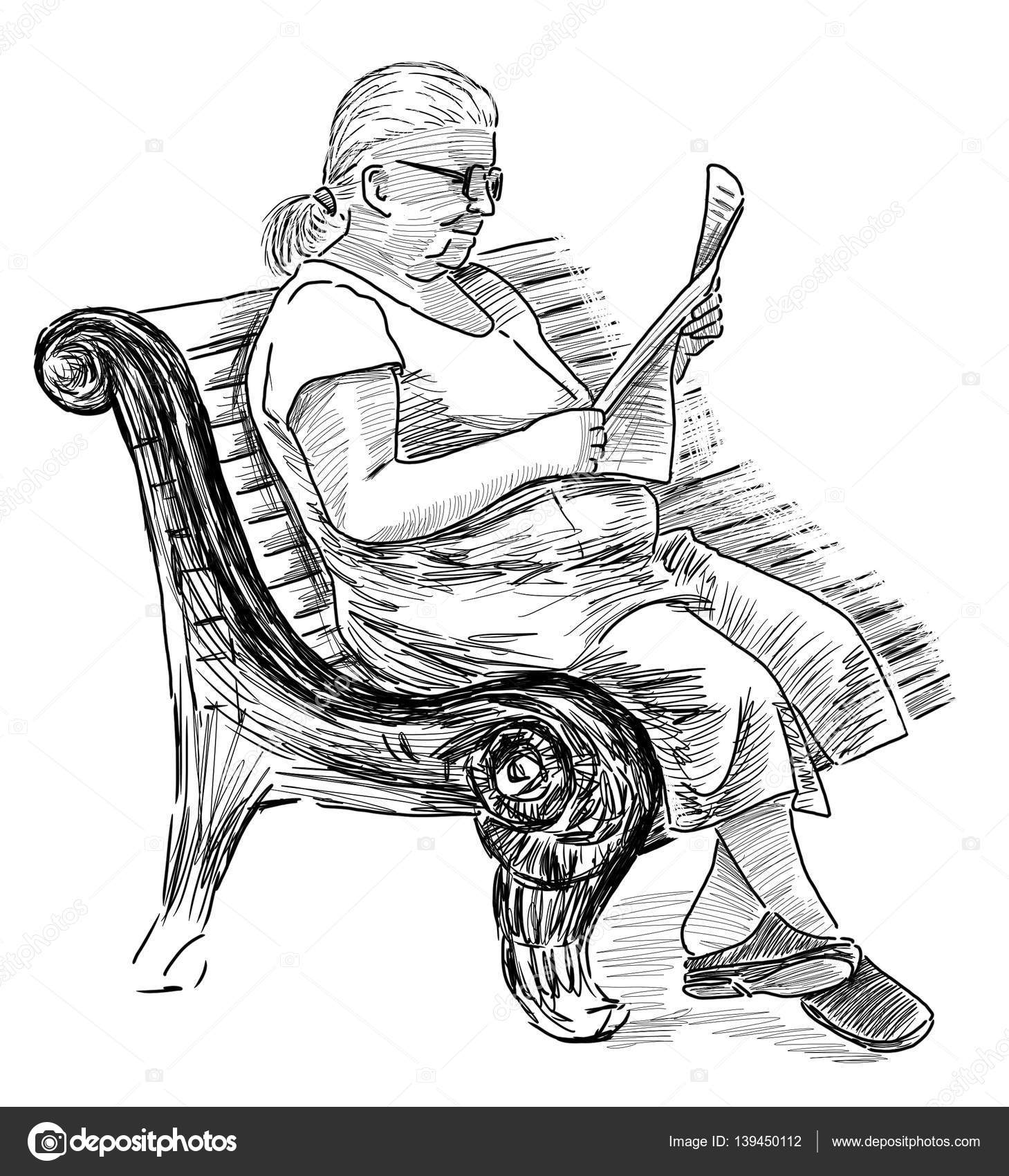 Sketch old sale woman