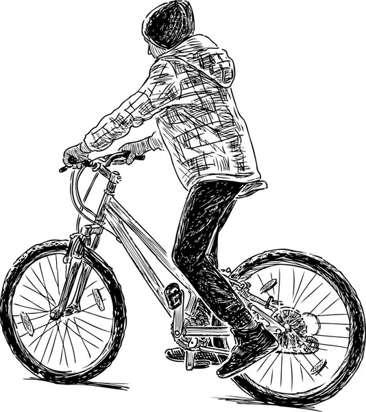 Çocuk bir bisiklet sürmek