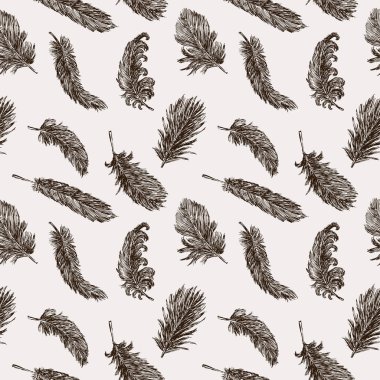 Kuş tüyleri desen