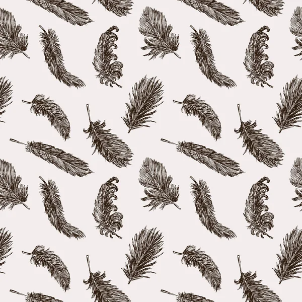 鸟的羽毛图案 — 图库矢量图片