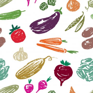 Desen çizilmiş sebze