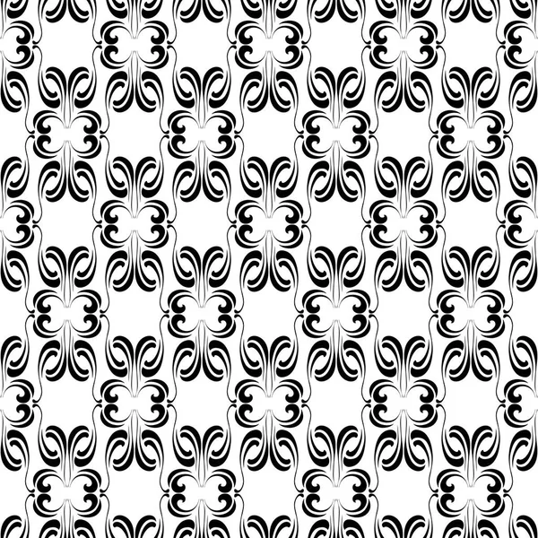 Seamless Pattern Decorative Vintage Floral Elements — Stock Vector