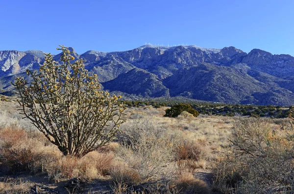 Sandia Peak και Όρη Σάντια διατρέχουν, νέο Μεξικό — Φωτογραφία Αρχείου