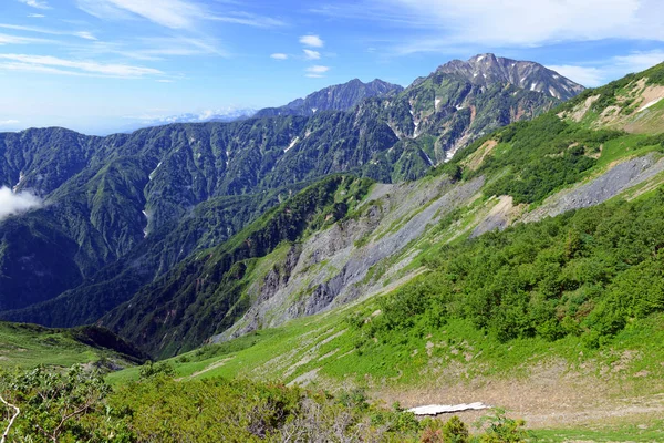 Japonya Alps of Chubu Sangaku Milli Parkı, bir gün tren yolculuğu Tokyo ve kayak ve kış ve hiking ve yaz aylarında tırmanma snowboard için popüler bir yer.