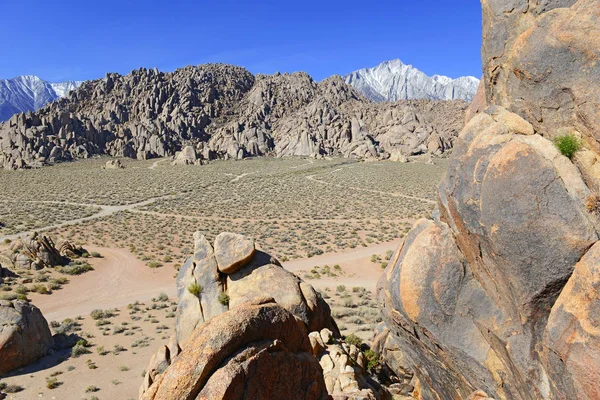 Alabama Hills, a movie set location for many Hollywood movies as well as popular recreation area under Mount Whitney in the Eastern Sierra, California