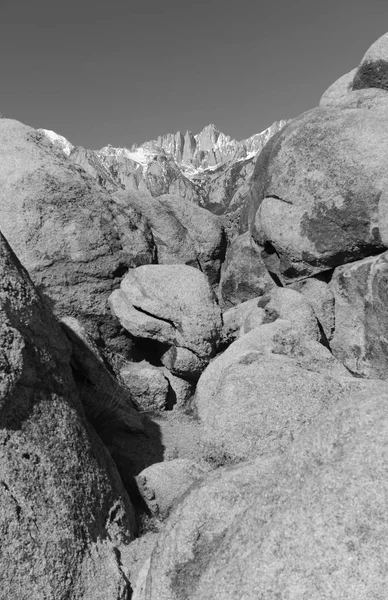 Mount Whitney Alabama Hills California 14Er Ponto Alto Estado Pico — Fotografia de Stock