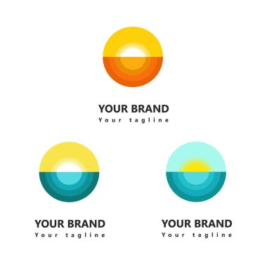 Logo tasarımı plaj ve güneş veya tatil tasarımları 