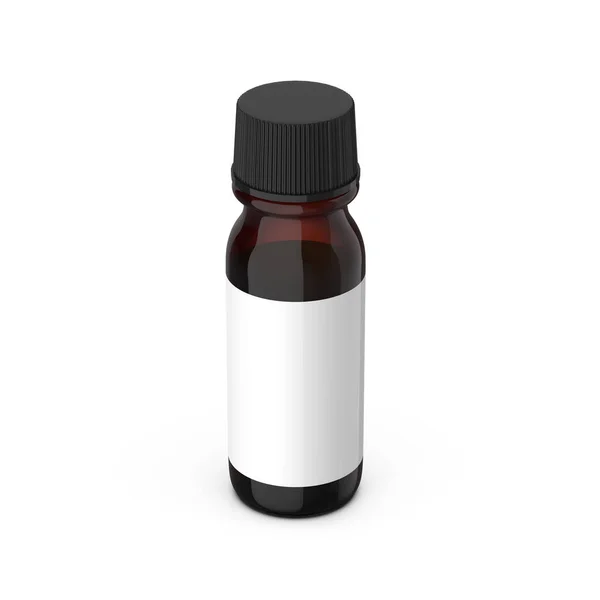 Realistic Medical Bottle Label White Background — ストック写真