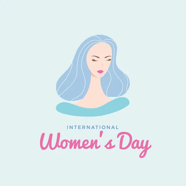 Happy Womens Day Vector Art Pastel Color — Stock Vector