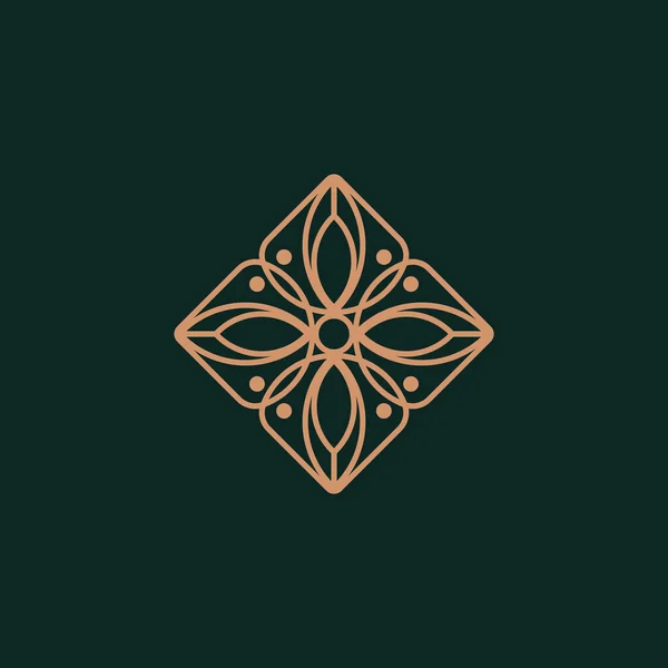 Yeni lüks soyut monogram vektör logosu tasarımı