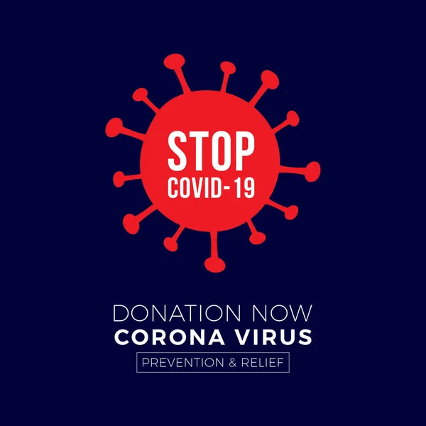 Arrêter Don Covid Corona Virus — Image vectorielle