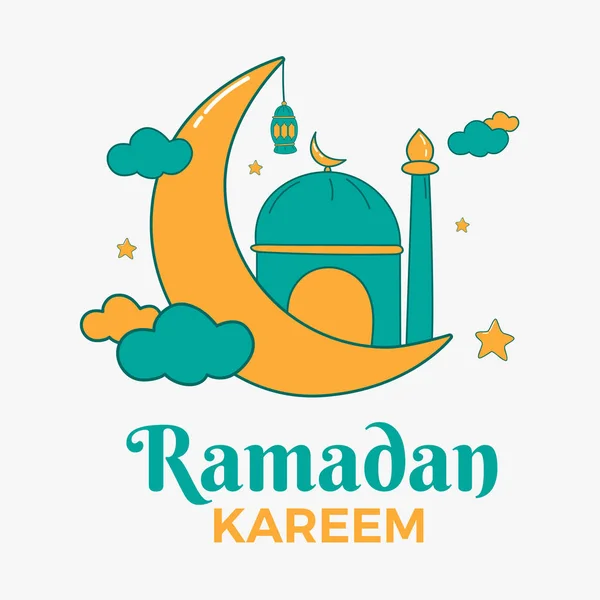 Çizimi Ramazan Kareem Vektörü — Stok Vektör