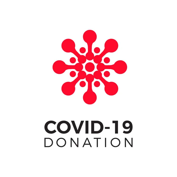 Covid Don Maladie Virus Couronne — Image vectorielle