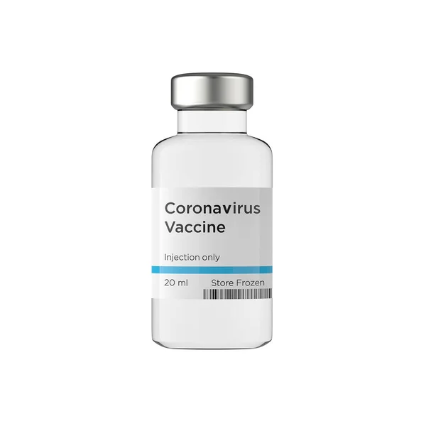 Covid Vaccine Bottle Rendering — Stock Photo, Image