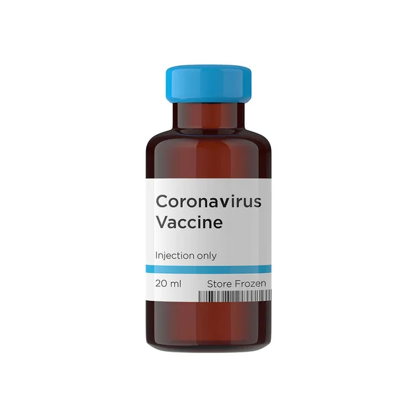 Covid Vaccine Bottle Rendering — Stock Photo, Image