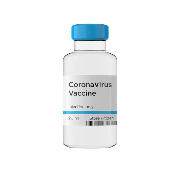 Covid Vaccine Bottle Rendering — Stock Photo, Image