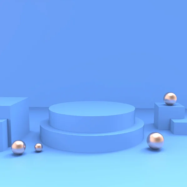 Podyum beyaz soyut minimalist geometri, minimal ışık iç mekan, nesne yerleştirme, soyut arkaplan odası, 3D canlandırma,
