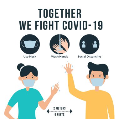 Birlikte COVID-19 Corona Virüsüyle savaşıyoruz.