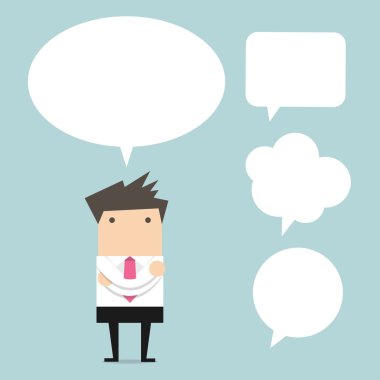 Kabarcık sohbet ile düşünme işadamı