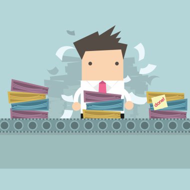 Fabrika iş gibi çalışma iş adamı