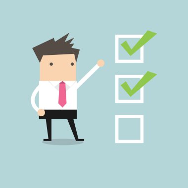 İşadamı ile önemli denetim listesi