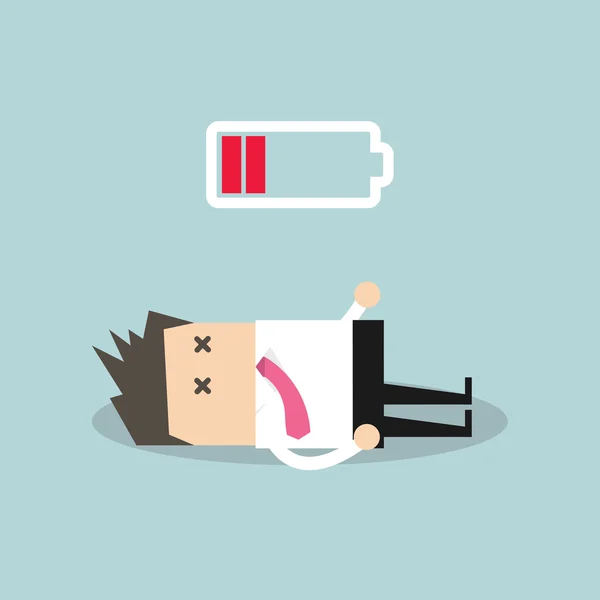 düşük pil ile işadamı