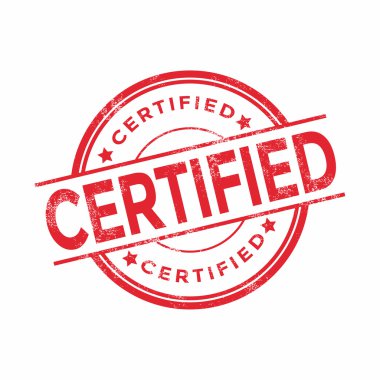 Lastik damgası vektör sertifikalı