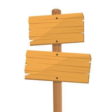 ahşap tabela vektör