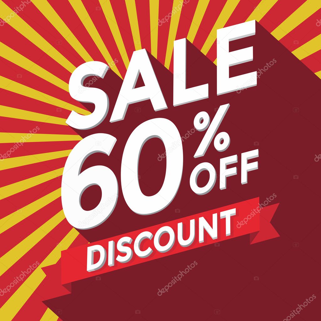 Sale 60% off discount