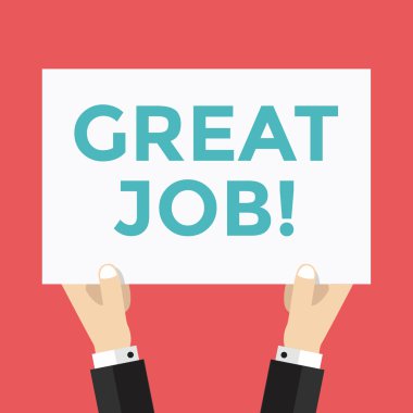 Büyük iş işareti vektör el ele tutuşur