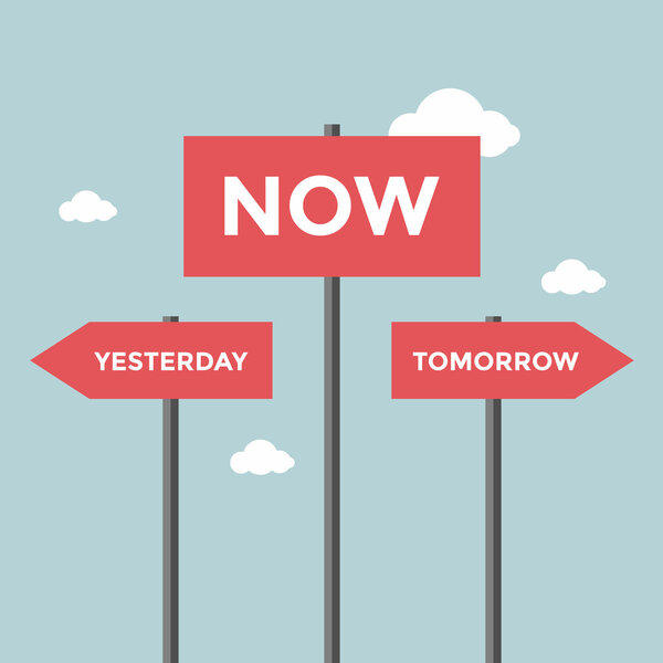 Дорожные знаки со словами сегодня, вчера и завтра
.