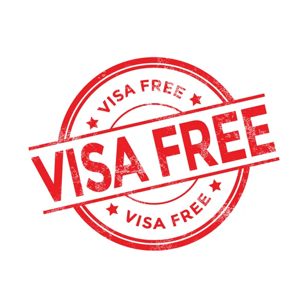 Visa-freier Stempelvektor — Stockvektor