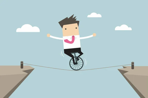 işadamı ipe Dengeleme.