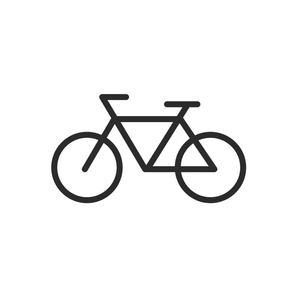 Icono Bicicleta Aislado Sobre Fondo Blanco — Vector de stock