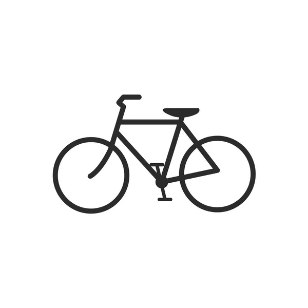 Icono Bicicleta Aislado Sobre Fondo Blanco — Vector de stock