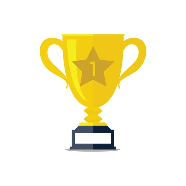 Κύπελλο Trophy Επίπεδη Εικονίδιο — Διανυσματικό Αρχείο