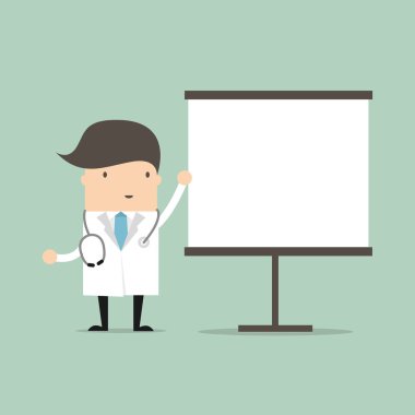 Doktor sunu çizgi film karakteri üzerinde.