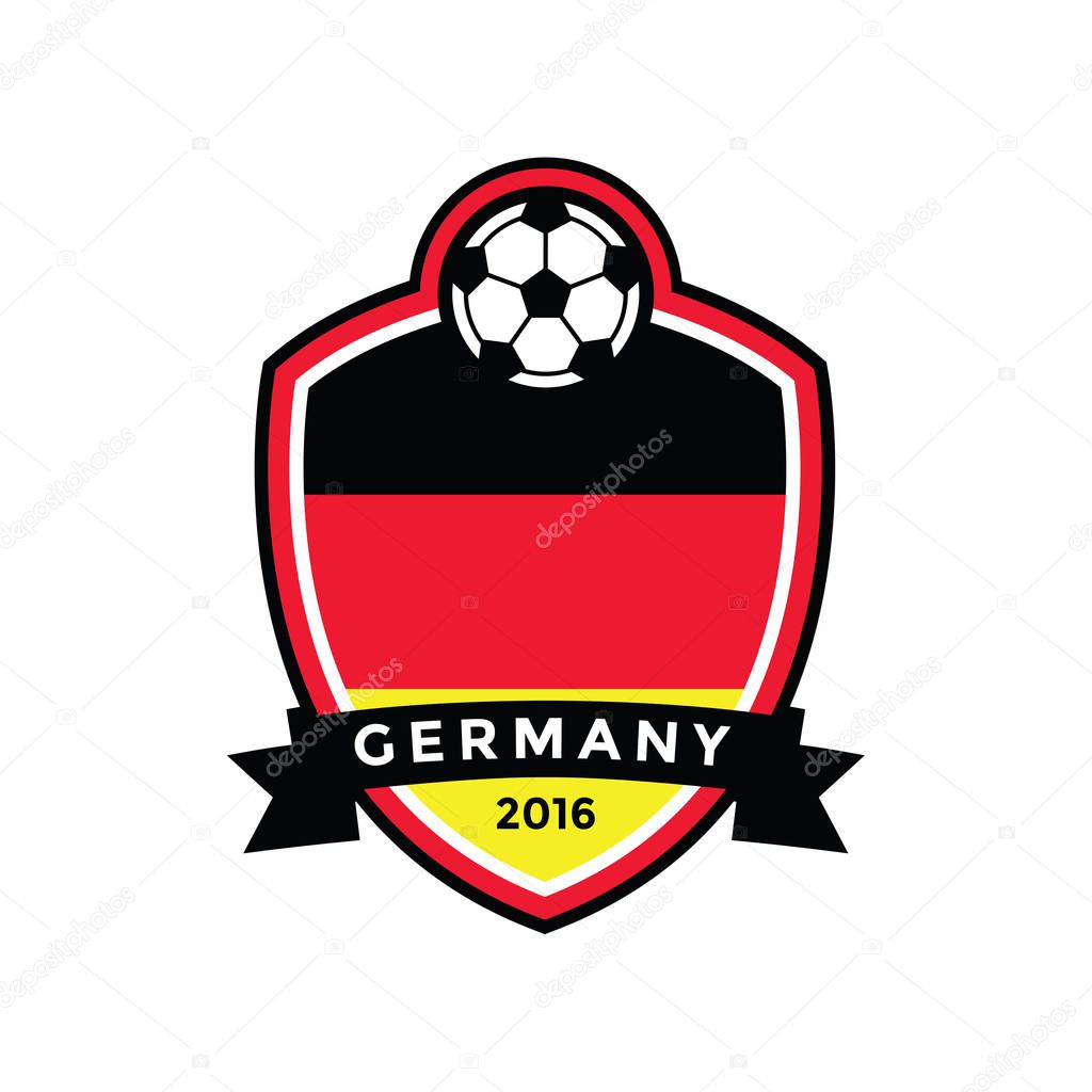 Germany Championship Soccer Crest.