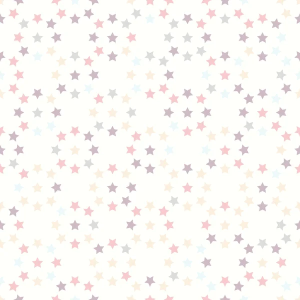 Seamless Pattern Stars White Background — Stock Vector