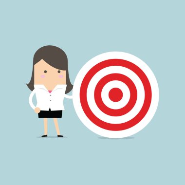 İşkadını büyük hedef ile.