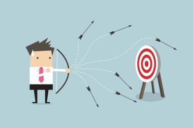 İşadamı kaybeden çekim ok.